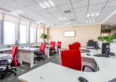 Full furnished office setup with Commercial Electrical work.